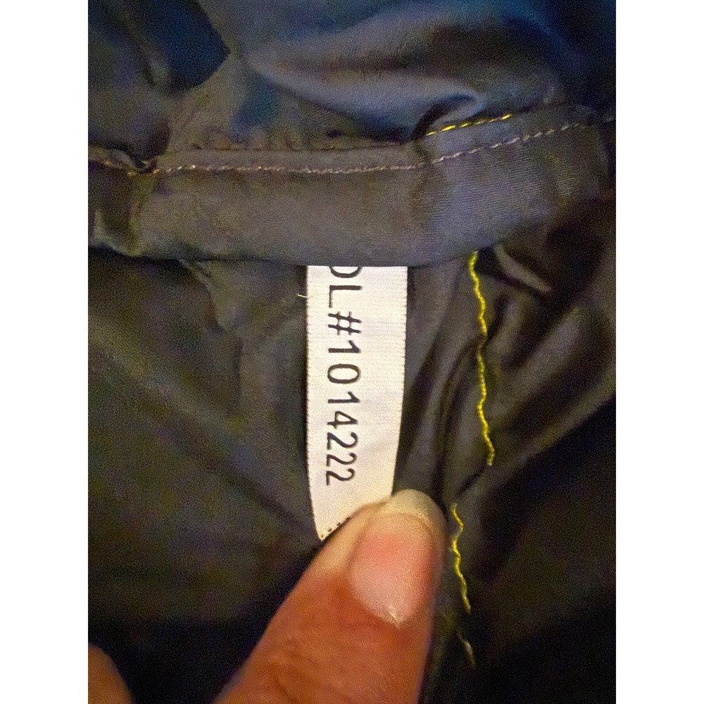 The North Face Nuptse 700 Down Puffer Jacket Men XL Neon yellow Black C759 retro - Picture 7 of 16